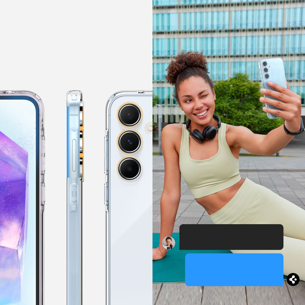 Etui Spigen Liquid Crystal do Galaxy A55 5G, przezroczyste